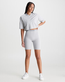 CK Athletic Cropped Gym T-Shirt, ATHLETIC GREY H, hi-res