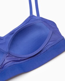 Embossed Icon Cotton Lightly Lined Bralette, Clematis, hi-res