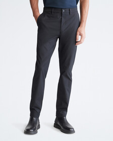 Calvin Klein Athletic Slim Stretch Woven Chinos, Black Beauty, hi-res