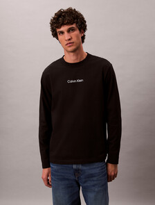 Relaxed Long Sleeve T-shirt, Black, hi-res