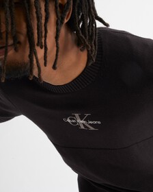 MONOGRAM SWEATER, Ck Black, hi-res