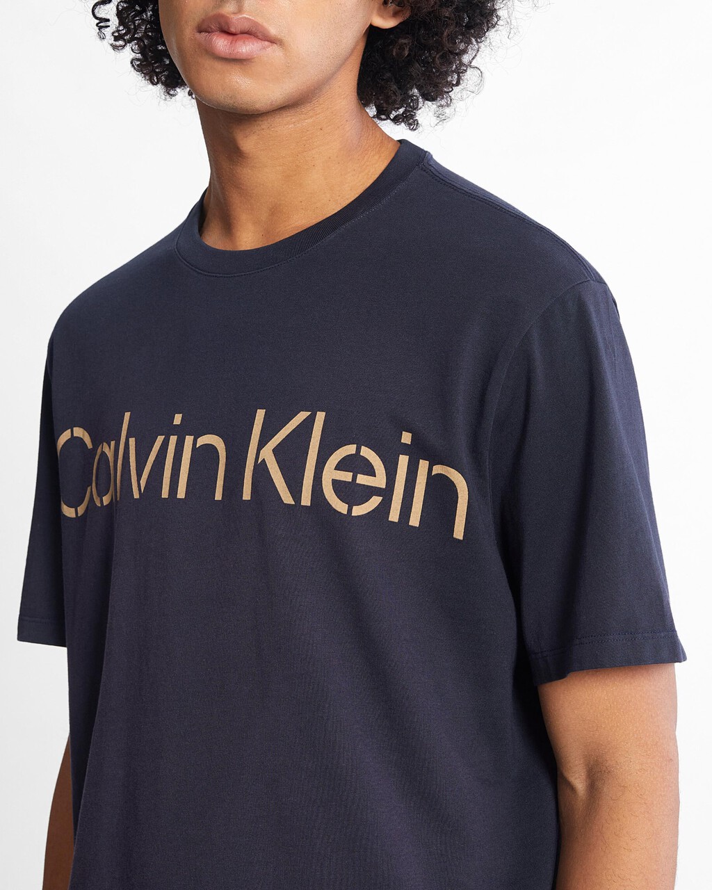 Faded Logo Crewneck Tee, Dark Sapphire, hi-res