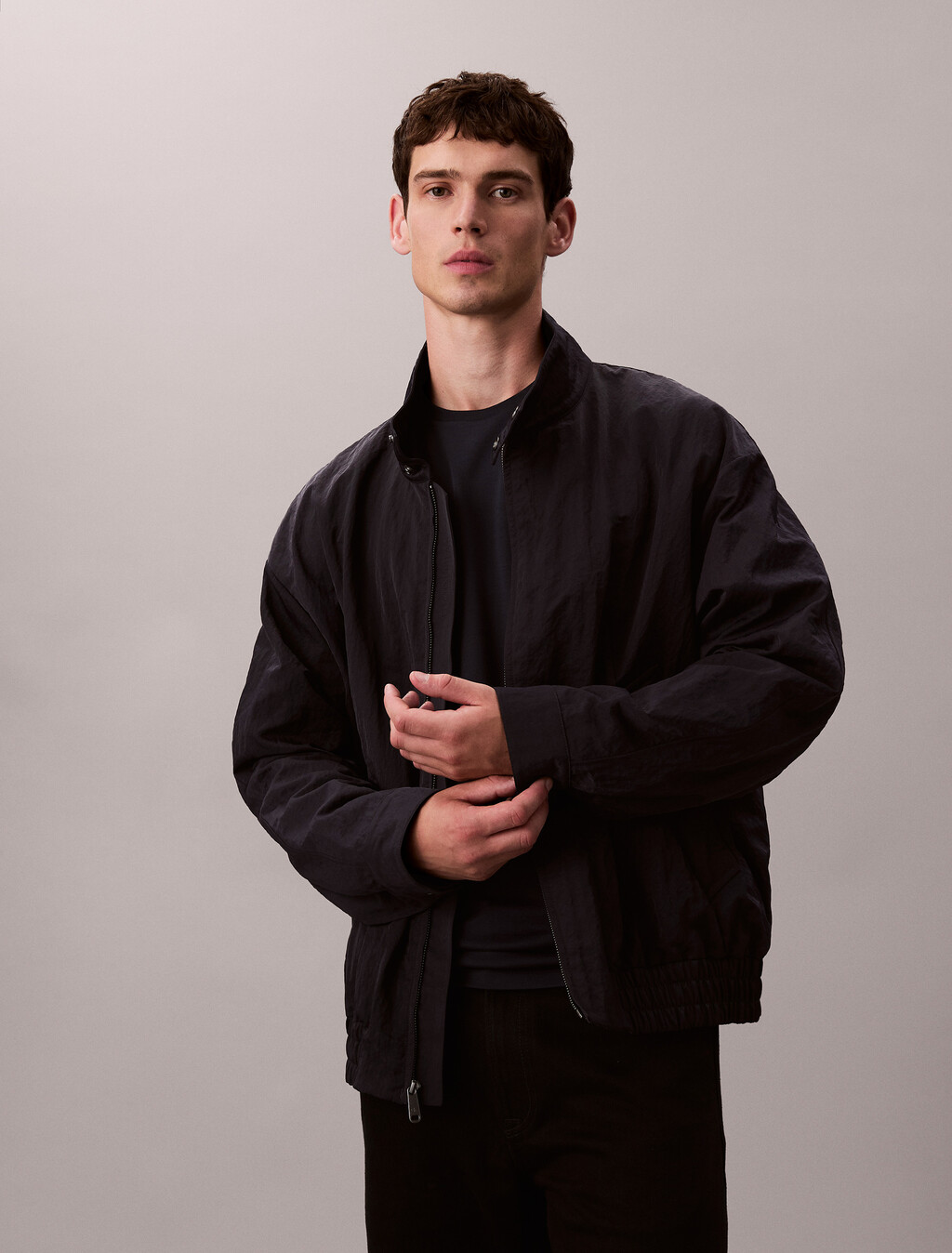 Tech Relaxed Blouson Jacket, Night Sky, hi-res