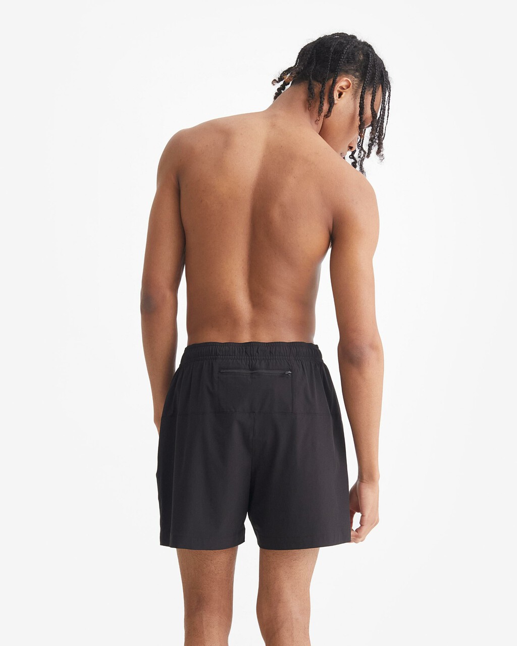 Dark Atoll Medium Drawstring Swim Shorts, Pvh Black, hi-res