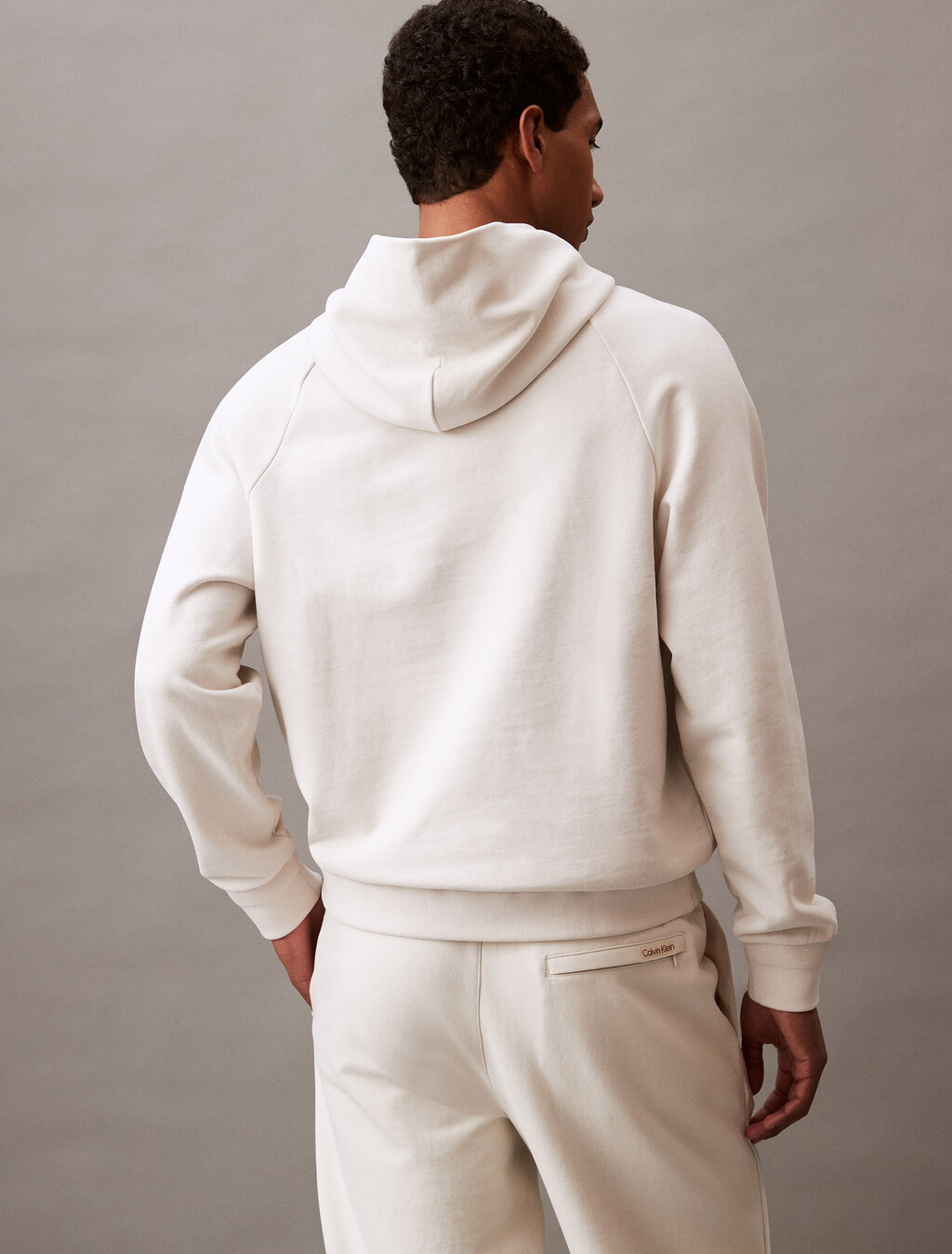 Luxe Terry Hoodie, CHALK, hi-res