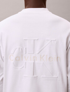 Embossed Logo Easy Fit Tee, Bright White, hi-res