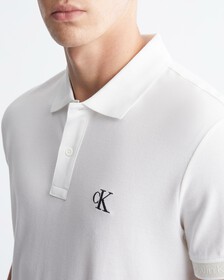 Logo Cuff Polo, Bright White, hi-res