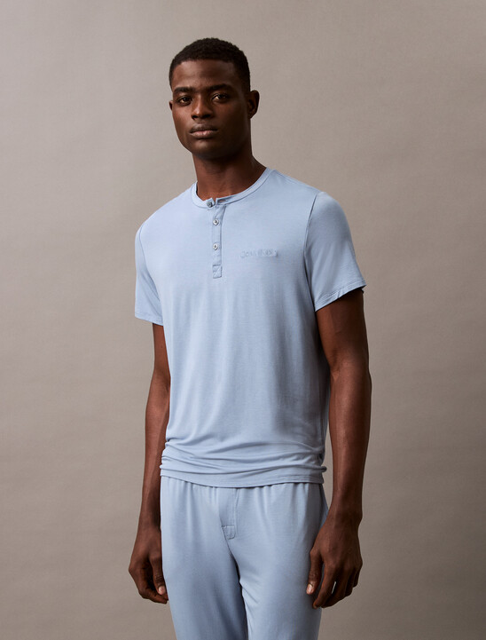 Ultra Soft Modal Henley Sleep T-Shirt