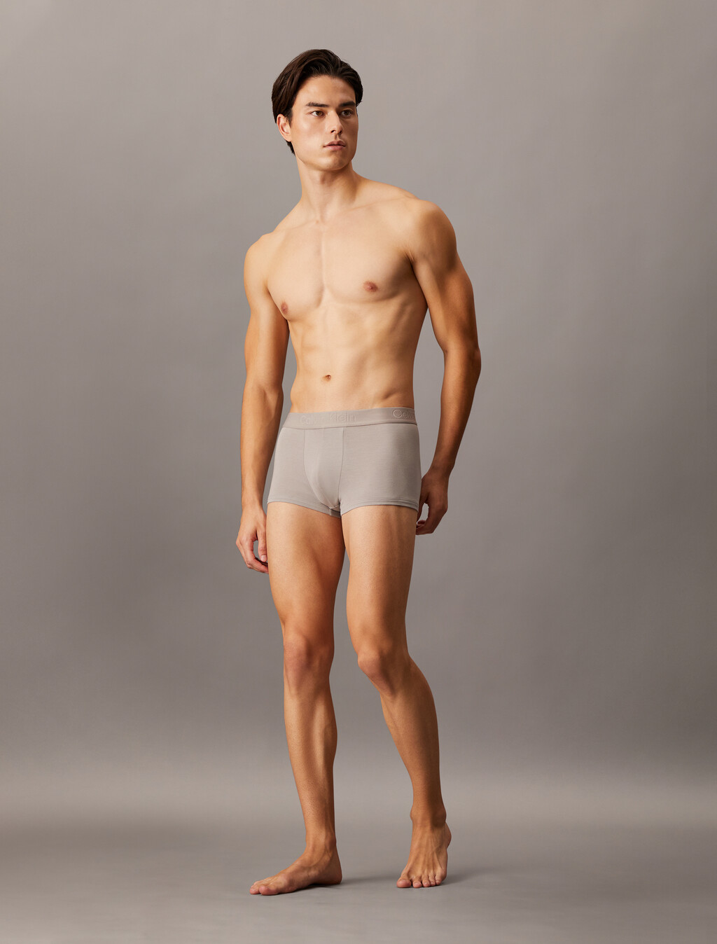 Silk Knit Low Rise Trunks, Ash, hi-res