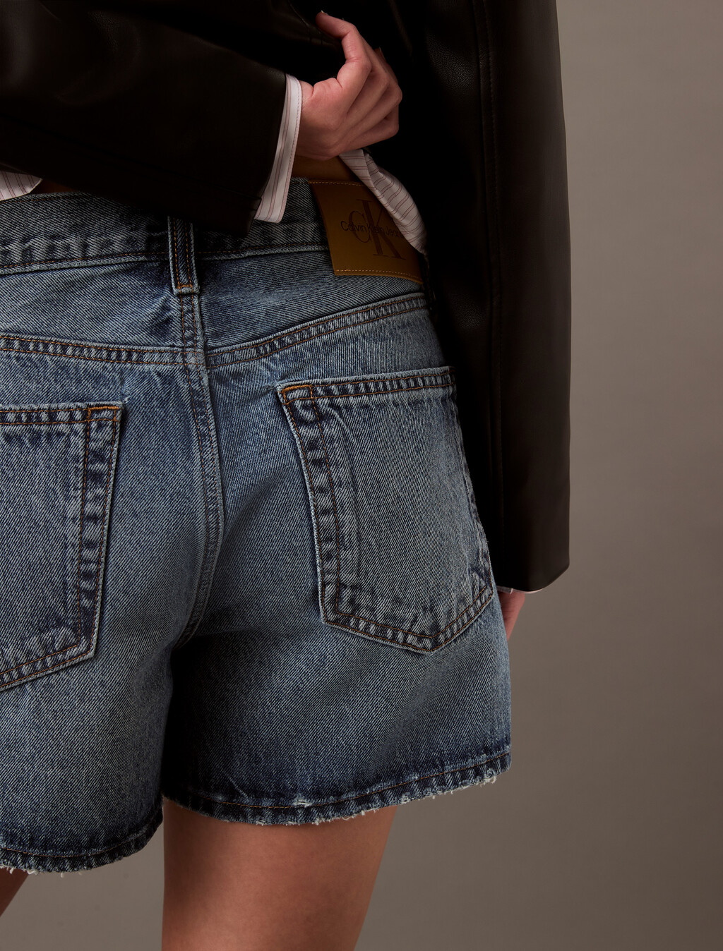 90's Denim Shorts, GOLD DUST, hi-res