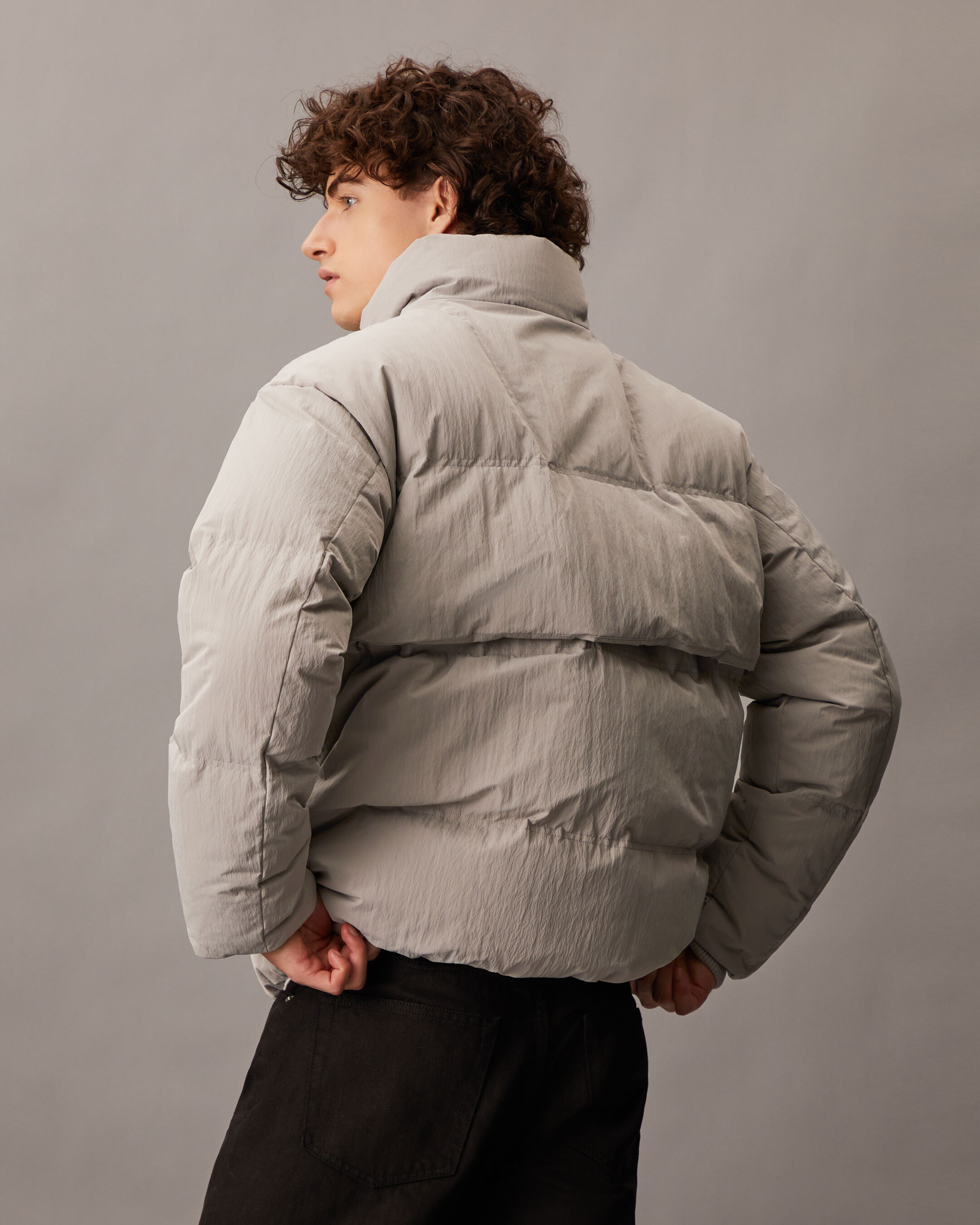 Packable Down Jacket grey Calvin Klein Malaysia