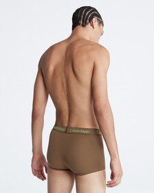 Cotton Stretch 3 Pack Low Rise Trunks, Bone White/Nightshade/Coffee Liqueur, hi-res