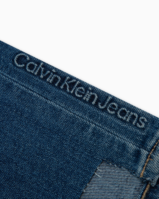 Italian Denim High Rise Slim Straight Jeans