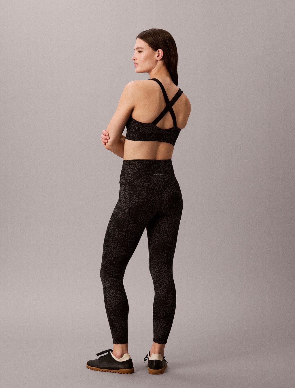 Quick-Dry High-Rise 7/8 Gym Leggings, 21040 TIDAL ANIMAL W BLACK, hi-res