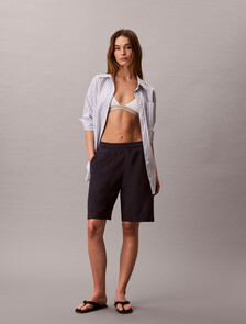 Monogram Cotton Terry Inside Out Short, Blue Nights, hi-res