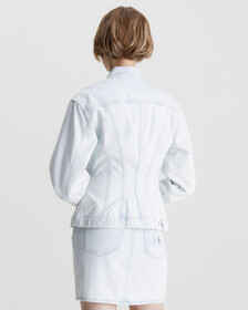 Tailored Denim Corset Jacket, Denim Light, hi-res