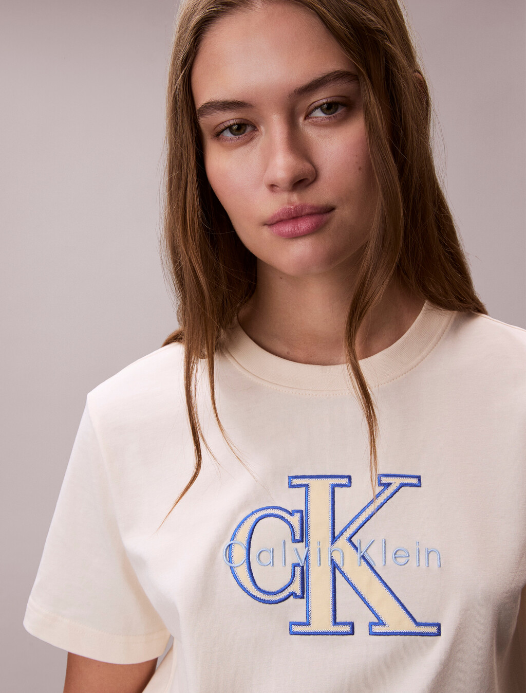 Monogram Appliqu&eacute; T-shirt, Calico, hi-res
