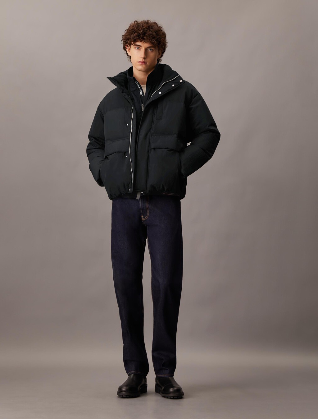 Packable Down Jacket, Ck Black, hi-res