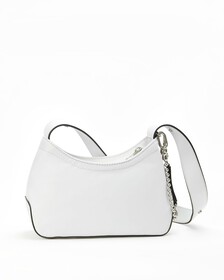 SCULPTED MIX ROUND SHOULDER BAG, GHOST GREY W/BE, hi-res