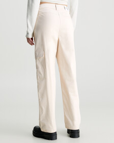 High Rise Corduroy Cargo Pants, Putty Beige, hi-res