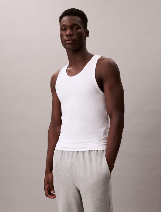 Cotton Microfiber Stretch Tank Tops 3-Pack