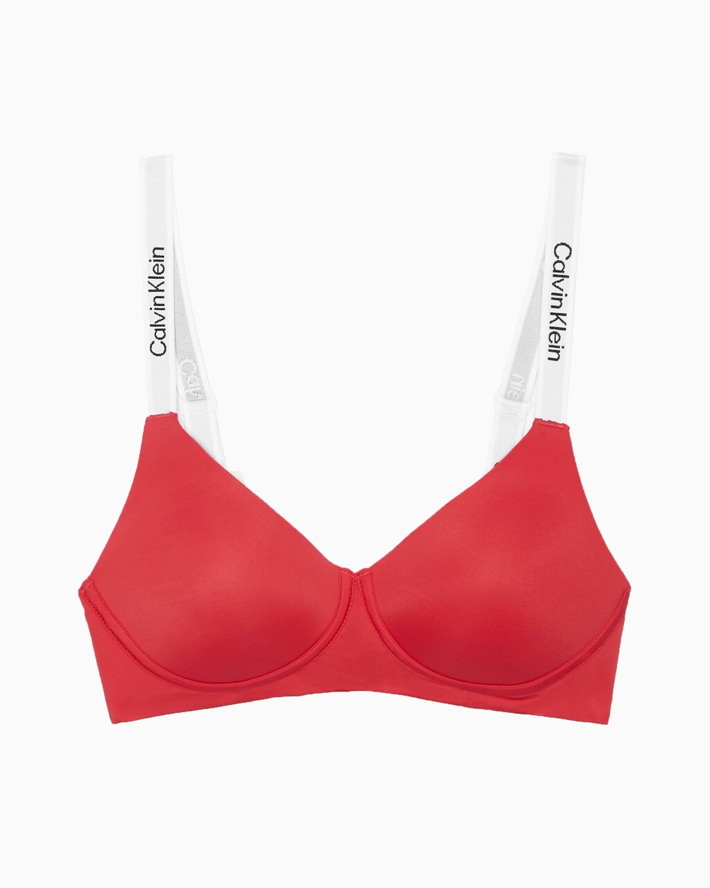 Calvin Klein Womens Tailored Logo Lightly Lined Wirefree Bra