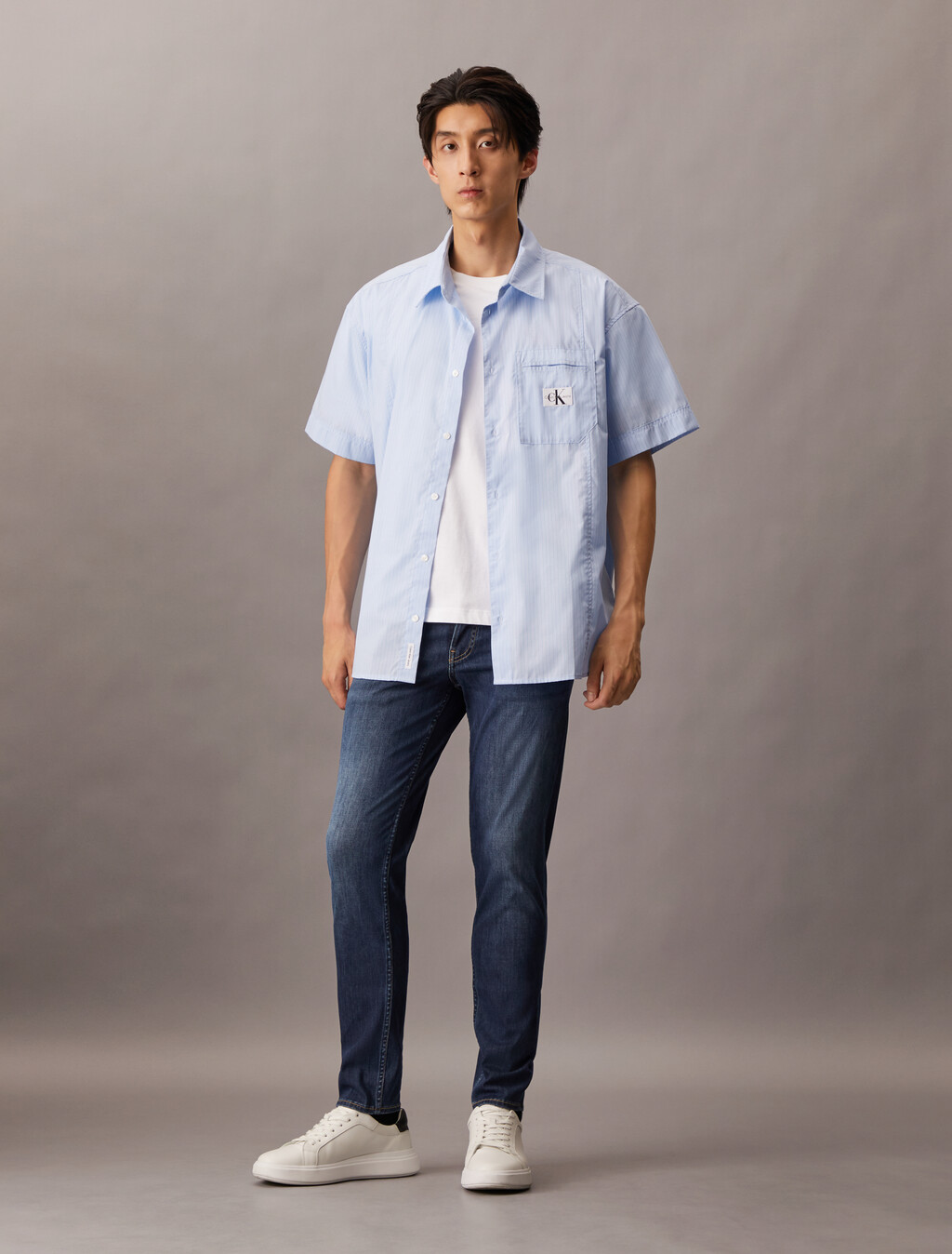 37.5 Bi-Stretch Body Taper Jeans, Denim Dark, hi-res