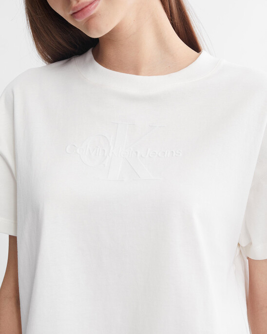 Modern Function Embossed Motion Logo Tee