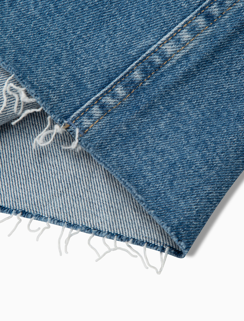 Reconsidered Front Split Maxi Denim Skirt, Med Blue F Split Cross Wb Rwh, hi-res