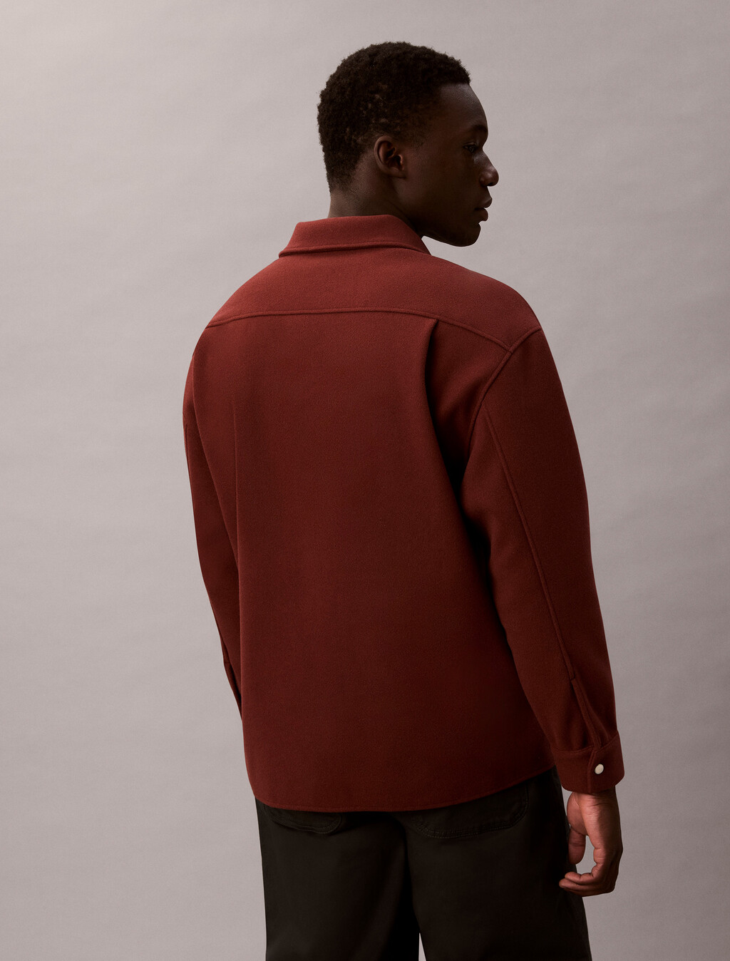 Faux Wool Double Zip Jacket, Brown Velvet, hi-res