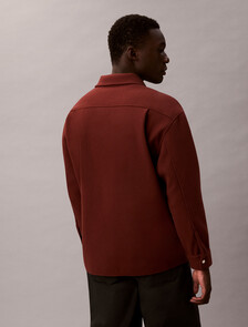 Faux Wool Double Zip Jacket, Brown Velvet, hi-res