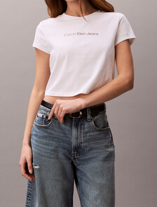 Institutional Baby Tee, Bright White, hi-res