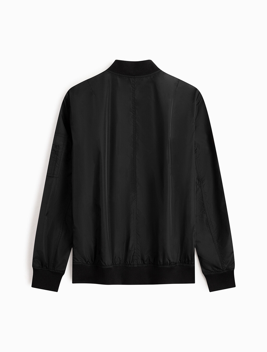 CK Badge Nylon Bomber Jacket, Ck Black, hi-res
