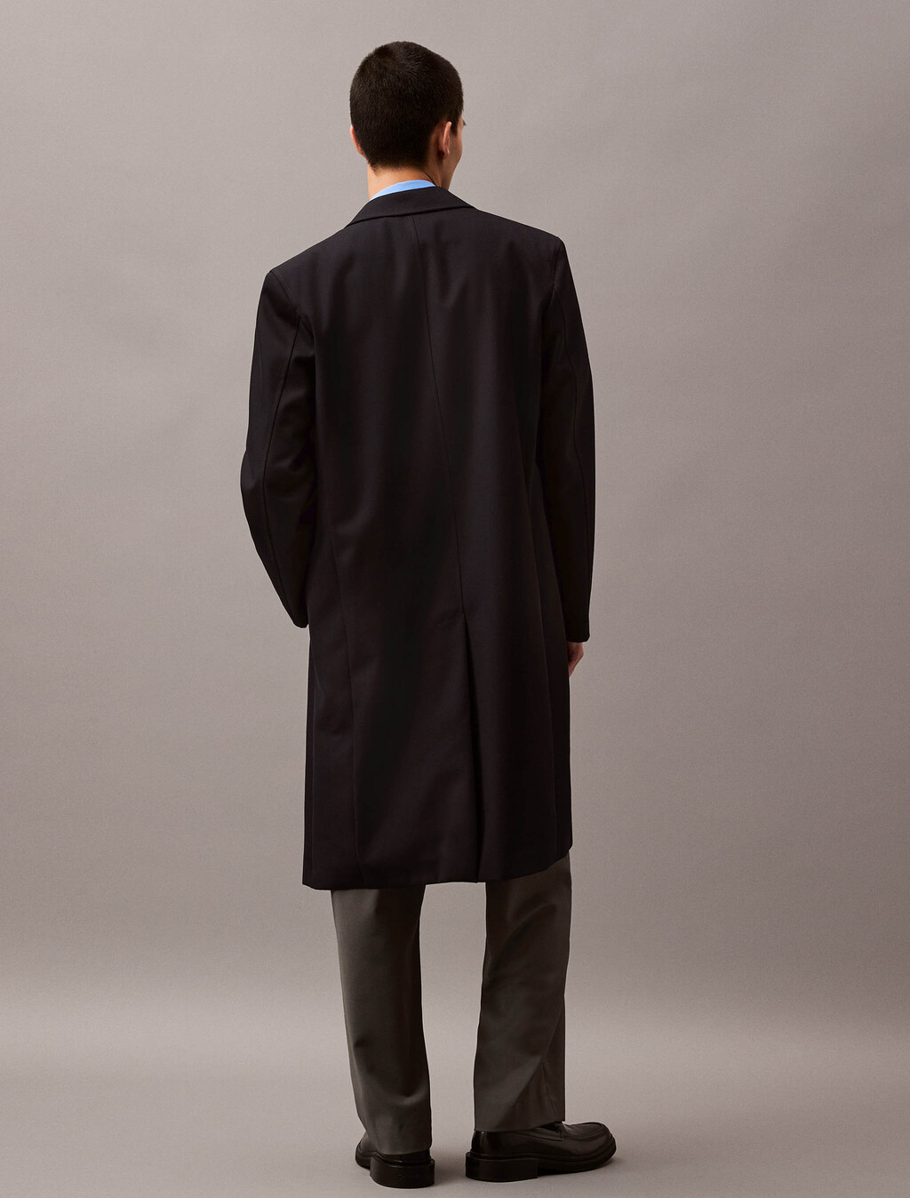 Wool Twill Car Coat, Vulcan, hi-res