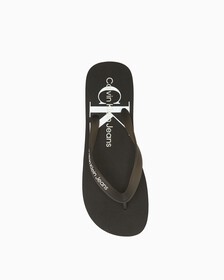 Delhi Monogram Beach Sandals, Black, hi-res