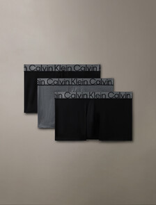 Graphite Low Rise Trunks 3 Pack, Black/BLACK HEATHER/Black, hi-res