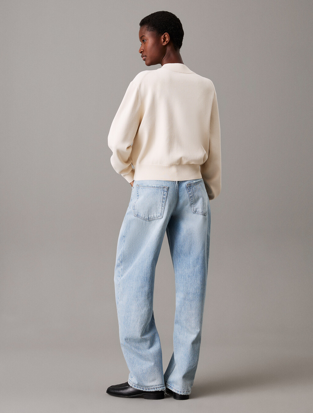 Milano Knit Bomber Jacket, Turtledove, hi-res