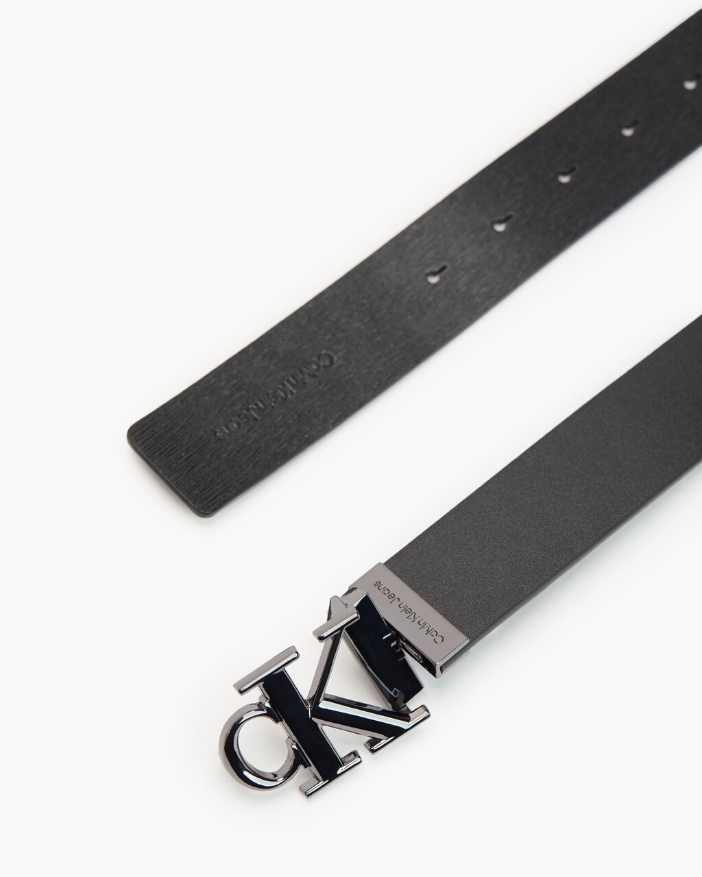 Monogram Plaque Reversible Belt 3.5Cm, BLK/BLK TEX, hi-res