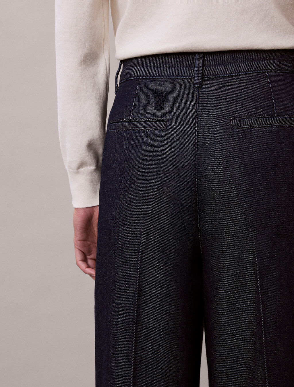 Ultra High Denim Trousers, DARK RINSE, hi-res