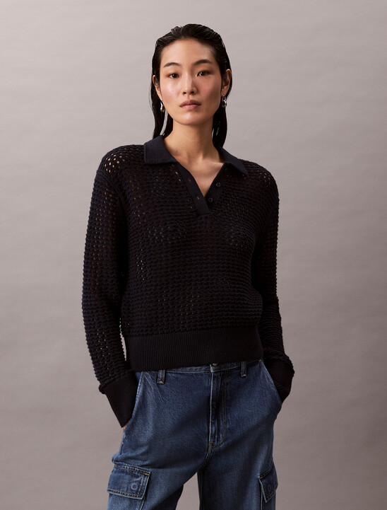 Novelty Cotton Open Stitch Sweater