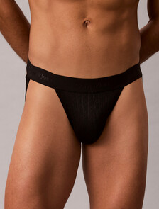 Jock Strap - Microfibre Lace, Black, hi-res