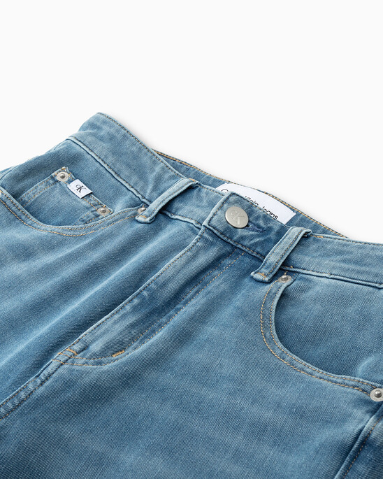 Ultimate Stretch High Rise Slim Straight Frayed Jeans