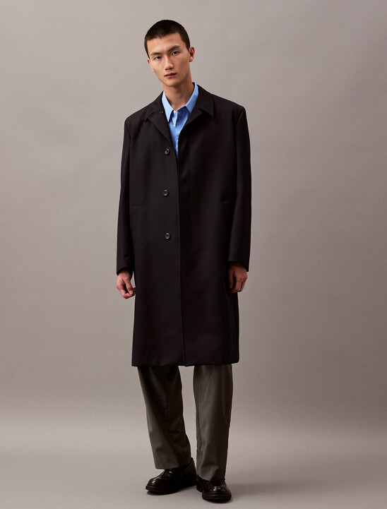Wool Twill Car Coat