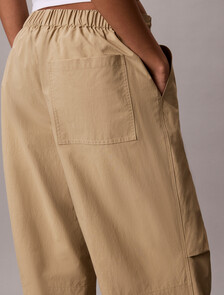 Relaxed Soft Nylon Trousers, Cornstalk, hi-res