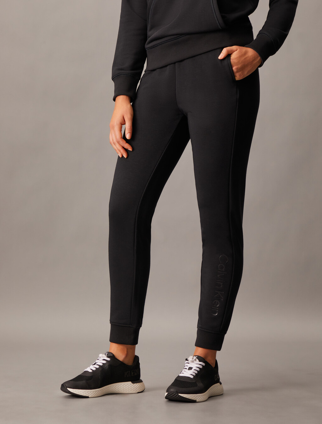 Essentials Recycled Polyester Joggers, Black Beauty, hi-res