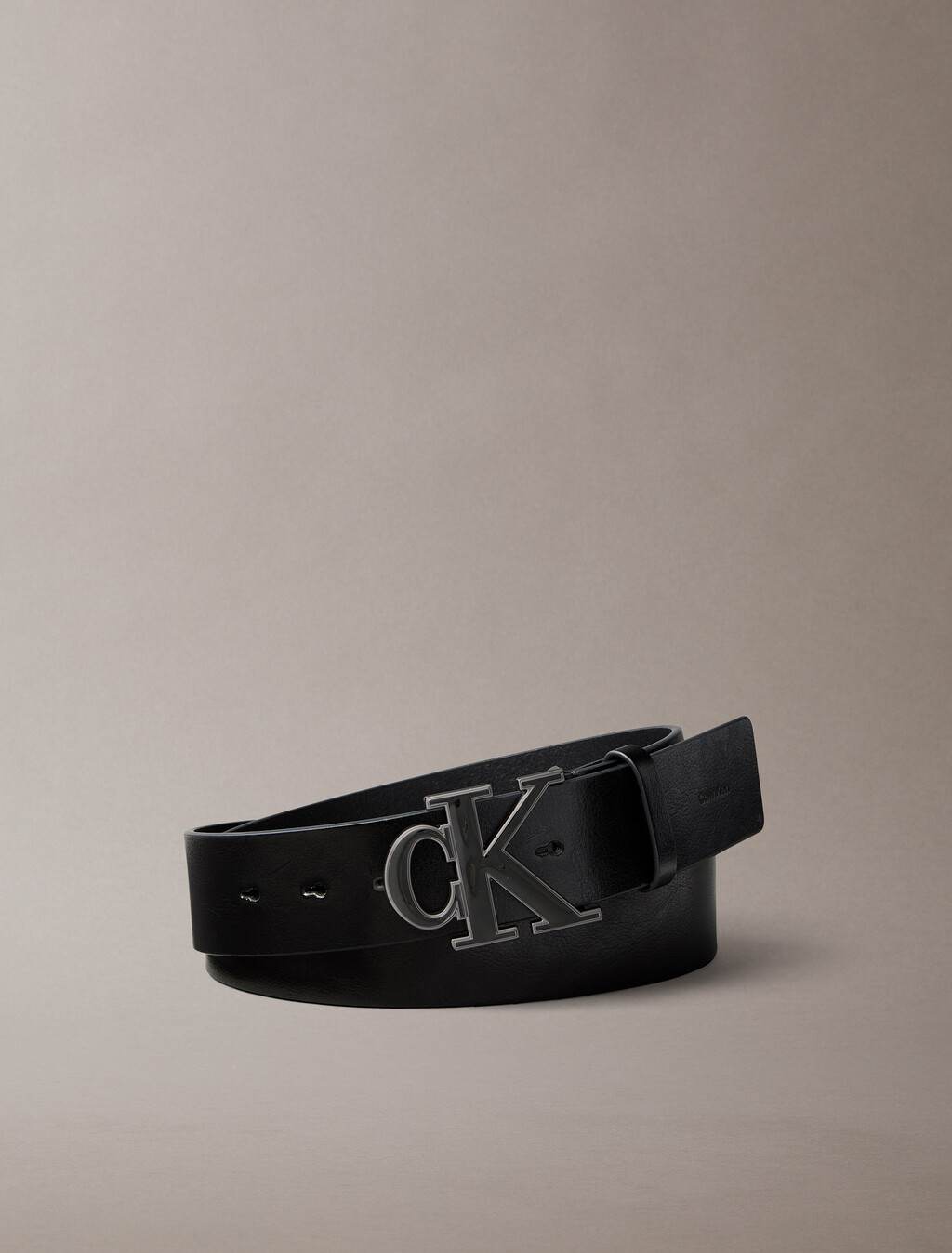 CK Enamel Buckle Belt 40MM, Black / Black Enamel Matte Gunmetal, hi-res