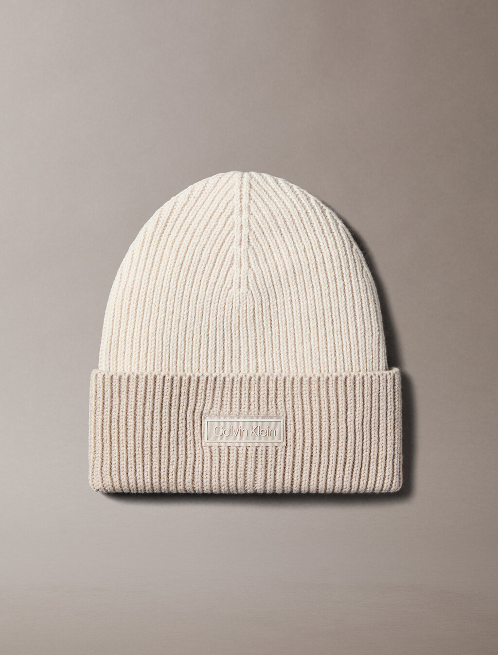 Wool Cashmere Blend Beanie, Chalk/Chateau, hi-res