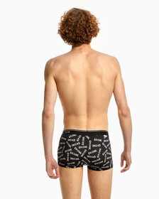 CK ONE PRINT MICRO LOW RISE TRUNKS, 10202 INKED LOGO PRINT+BLACK, hi-res