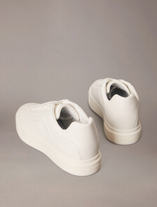 Premier - Leather Signature Trainers, Triple Bright White, hi-res