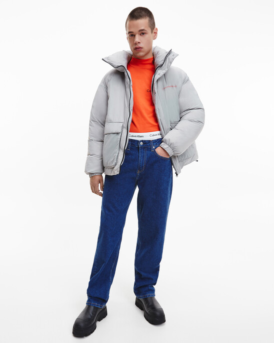 Quilted Puffer Jacket With Removable Sleeves
